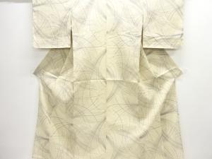 未使用品　線描き模様夏着物